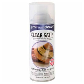 Premium Dcor Satin Enamel 12 oz. Aerosol Can Clear - 792272 792272