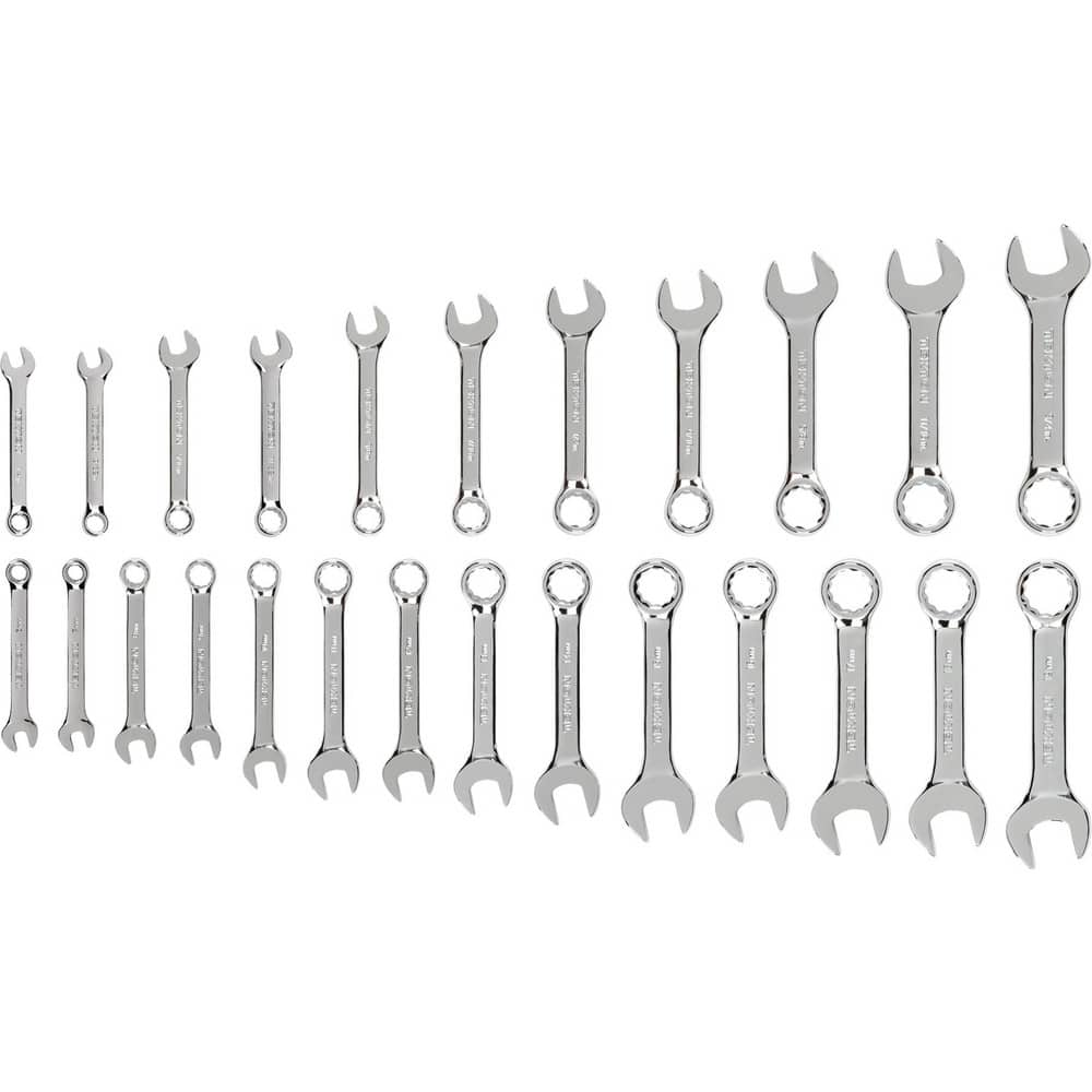 Wrench Sets, System Of Measurement: Inch & Metric , Size Range: 1/4 - 3/4 in, 6 - 19 mm , Container Type: None , Wrench Size: Set , Material: Steel  MPN:WCB90403