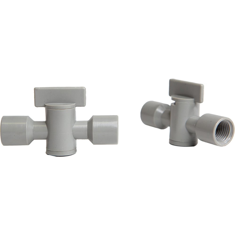 Coolant Hose Valves, Hose Inside Diameter (Inch): 1/4 , System Size: 0.25in , Connection Type: Female x Female , Body Material: POM , Thread Size: 1/4in  MPN:8525-356