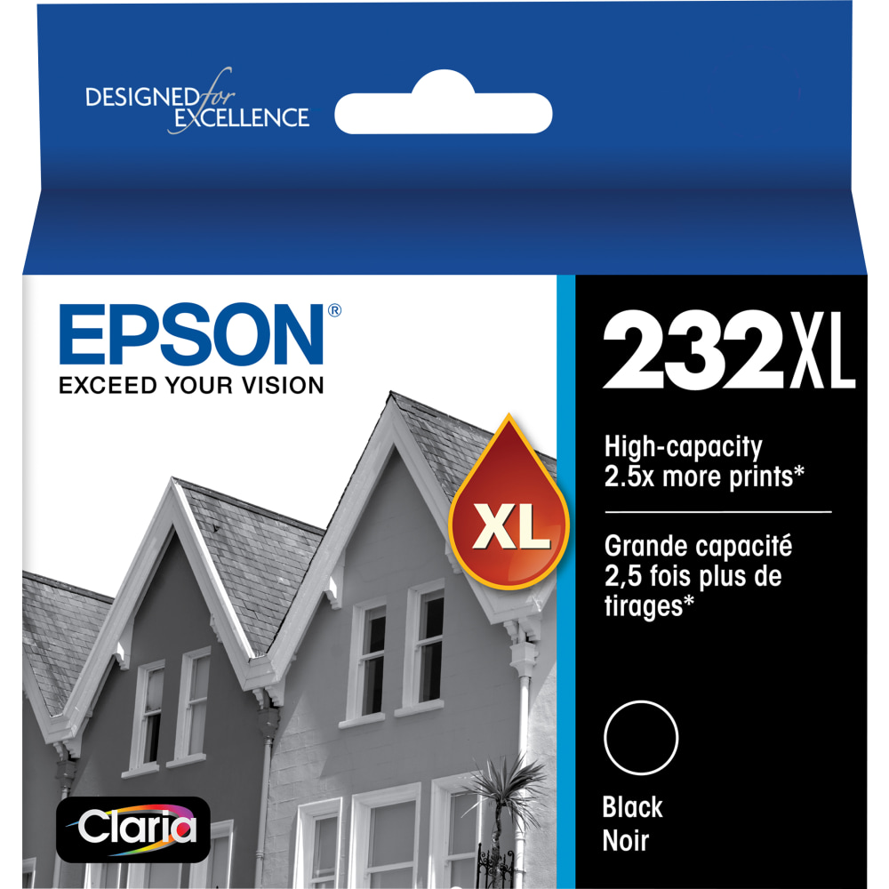 Epson Claria T232XL Black High-Yield Ink Cartridge, T232XL120-S (Min Order Qty 2) MPN:T232XL120-S