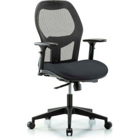 Blue Ridge Ergonomics™ Mesh Back Antibacterial Industrial Chair Vinyl Seat Carbon EXE-MDHCH-RG-H0-A2-RC-8823