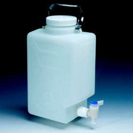 Thermo Scientific Nalgene™ Rectangular Fluorinated HDPE Carboy with Spigot 20L 1 Each DS2327-0050