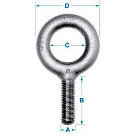 Ken Forging K2004-UNF - Carbon Eyebolt - Plain Pattern - 7/16-20 - 1-3/8