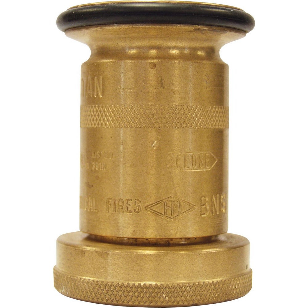 Hose Nozzles, Nozzle Type: Industrial Fog, Washdown , Material: Brass , Hose Diameter: 2 , Maximum Pressure: 175 , Thread Standard: NPSH  MPN:BFN200