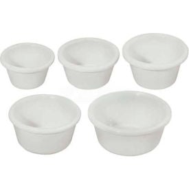 Winco RP-1B Plain Ramekins 1.5 oz Melamine Bone 12 Per Pack RP-1B