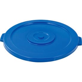 GoVets™ Plastic Trash Can Lid - 44 Gallon Blue 463BL240