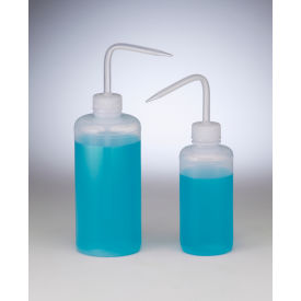 Bel-Art Needle Spray Narrow-Mouth 500ml (16oz) Polyethylene Wash Bottles PP Cap 28mm Closure 12Pk 116210016