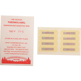 Allpoints 1381208 Label Temperature 160 Deg 24-Pk 1381208