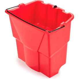 Rubbermaid Commercial Products 35 Qt Wavebrake 2 Dirty Water Bucket Red Plastic - Pkg Qty 6 2064907