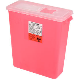 Oakridge Products 3 Gallon Sharps Container w/ Slide Lid Red 0330-1500