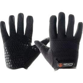 Impacto Full Finger Mechanics Gloves S/7 Black WG40820