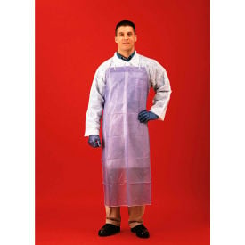 8 Mil PVC Apron W/ Sewn Edge Blue 35