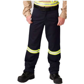 Big Bill Heavy Work Pants Reflective Material Flame Resistant 28W x 32L Navy 1435US9-32-NAY-28