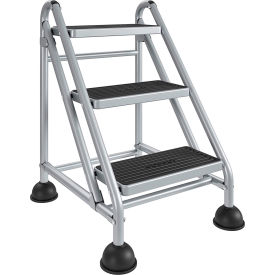 COSCO® 3 Step Commercial Rolling Step Ladder 26-9/16