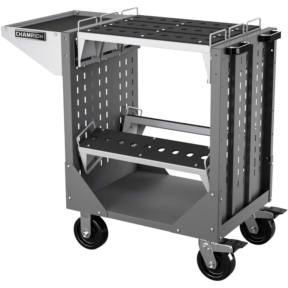 CNC Storage Carts, Style: Capto , Taper Size: Capto C4 , Tool Type: CAPTO , Caster Type: Swivel, Fixed , Color: Dark Gray  MPN:NCTCC4-DG