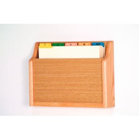 Single Pocket Chart Holder - Light Oak CH15-1LO