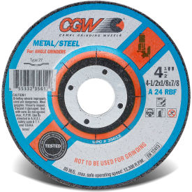 CGW Abrasives 35613 Depressed Center Wheel 4-1/2