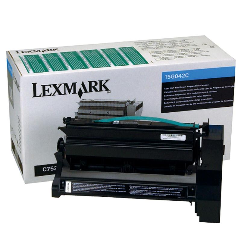 Lexmark 15G042C Cyan High Yield Return Program Toner Cartridge MPN:15G042C