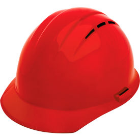 ERB® Americana® Vented Cap with Accessory Slots 4-Point Slide-Lock Suspension Red - Pkg Qty 12 WEL19254RE