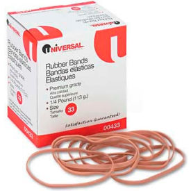 Universal® Rubber Bands Size 33 3-1/2 x 1/8 160 Bands/1/4lb Pack UNV00433