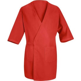 Red Kap® Collarless Butcher Wrap Red Polyester/Combed Cotton 3XL WP10RDRG3XL