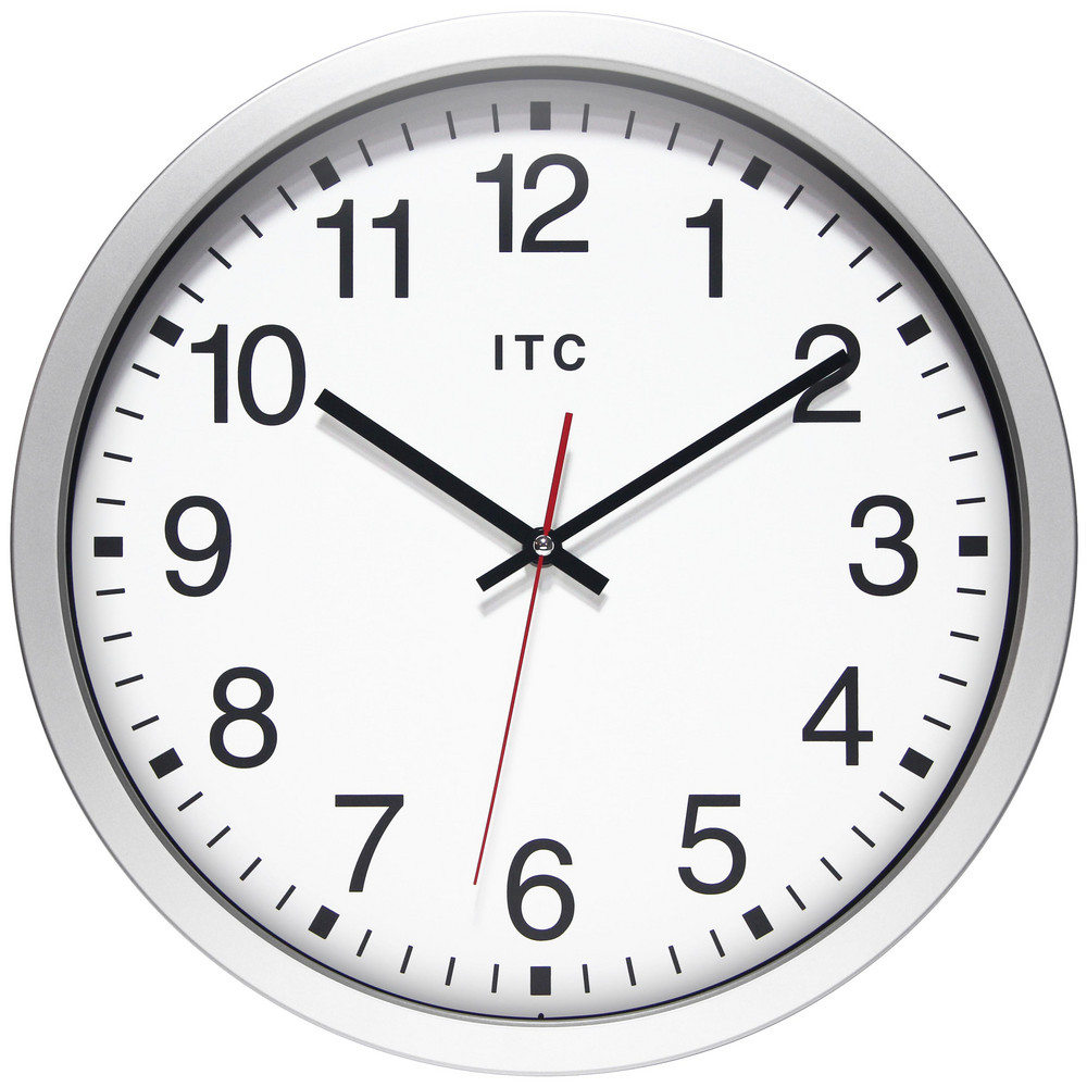 Office Wall Clocks, Clock Type: Dial , Display Type: Analog , Power Source: Battery , Clock Movement Control: Manual , Face Color: White  MPN:12830SV-830