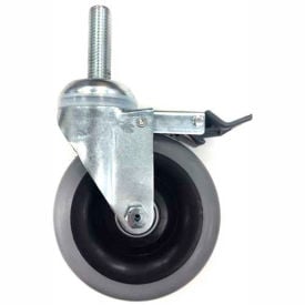 Darnell-Rose Swivel Threaded Stem Caster With Brake 900724 Polyurethane 3-1/2