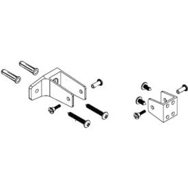 Bradley Bathroom Partition End Panel Hardware Kit Zamak Baked Enamel - HDWT-Z2PE HDWT-Z2PE