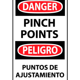 Bilingual Machine Labels - Danger Pinch Points ESD149AP