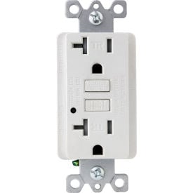 Sunlite® E545 GFCI Duplex Outlet Double Pole 20A 120V AC White Pack of 3 41441-NS