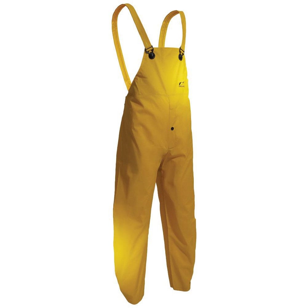 Rain & Chemical Wear, Garment Style: Bib Overalls , Size: Small , Color: Yellow , Material: Polyester, PVC , Garment Type: Overall  MPN:76552-S