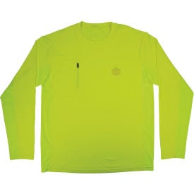 Ergodyne® Chill-Its 6689 Cooling Long Sleeve Sun Shirt w/ UV Protection S Lime 12142