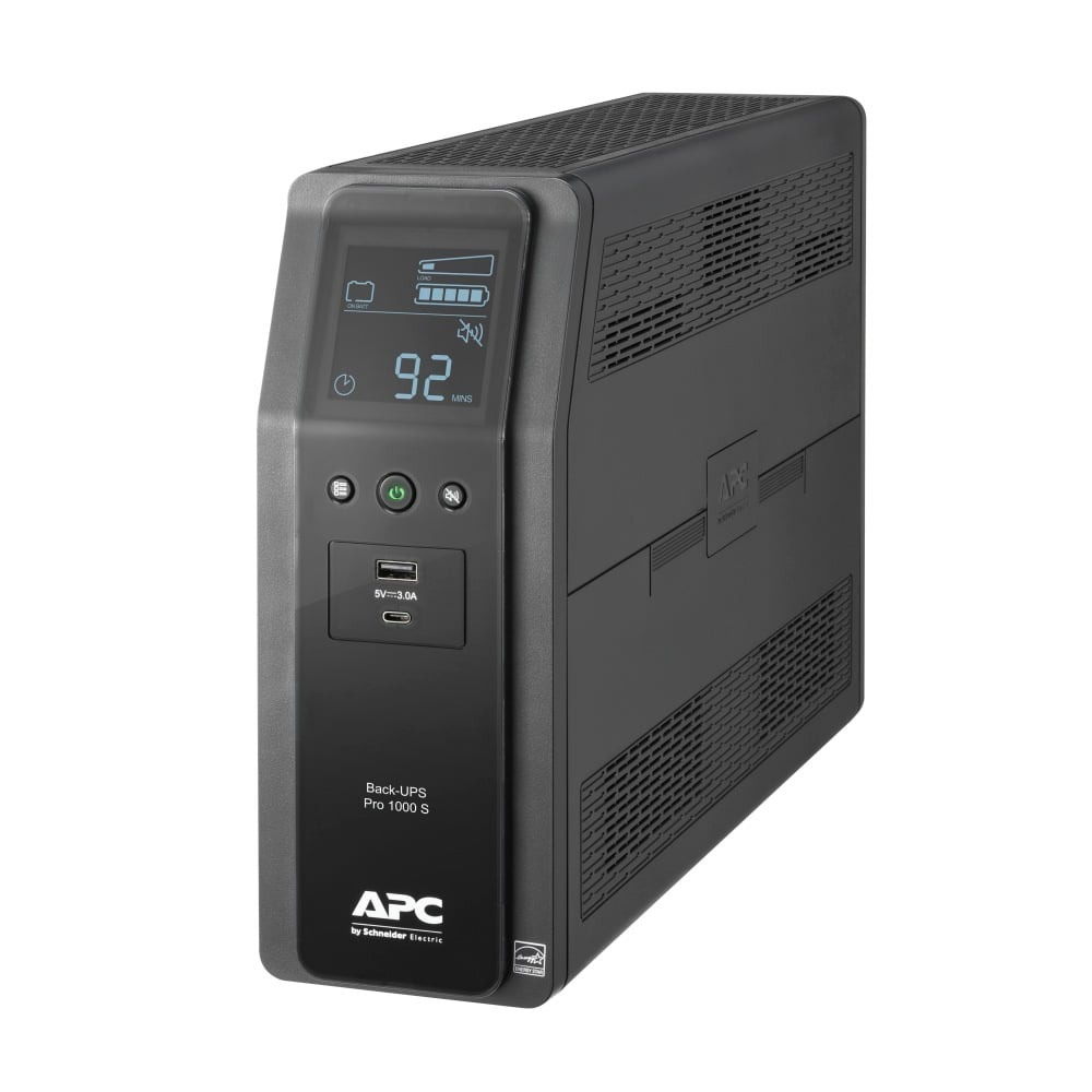 APC BR1000MS Back-UPS Pro 10-Outlet UPS, 1,000VA/600 Watts MPN:BR1000MS