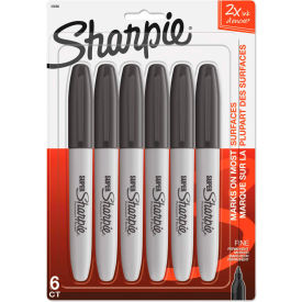 Sharpie® Super Permanent Markers - Fine Point - Black - 6 Pack 33666PP