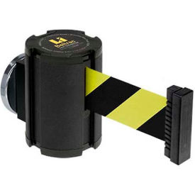 Lavi Industries Magnetic Retractable Belt Barrier Black Wrinkle Case W/15' Black/Yellow Belt 15/SF/MG/WB/ME