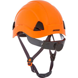 Jackson Safety CH-300 Climbing Industrial Hard Hat Non-Vented 6-Pt. Suspension Orange 20903