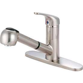 Olympia Elite K-5030-BN Single Handle Pull-Out Kitchen Faucet PVD Brushed Nickel K-5030-BN