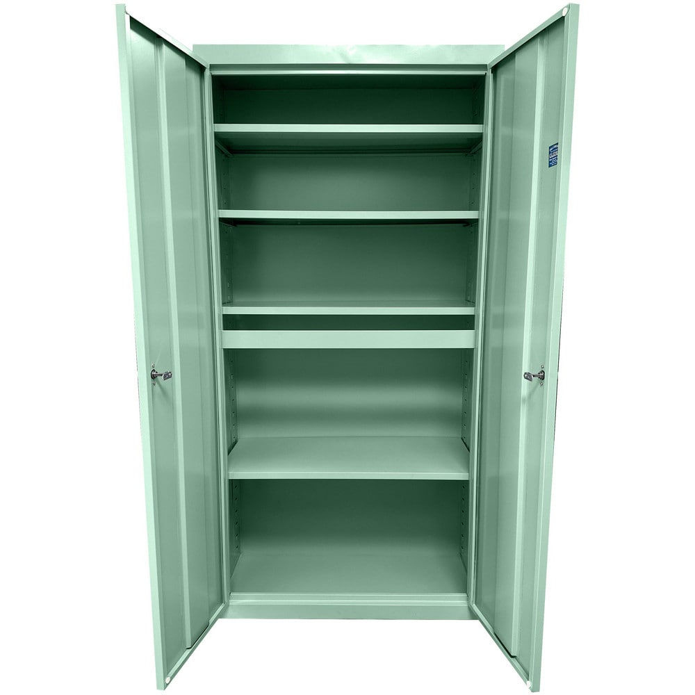 Storage Cabinets, Cabinet Type: Steel Storage Cabinet , Cabinet Material: Steel , Width (Inch): 36 , Depth (Inch): 24 , Cabinet Door Style: Flush  MPN:UA-362478-PTG