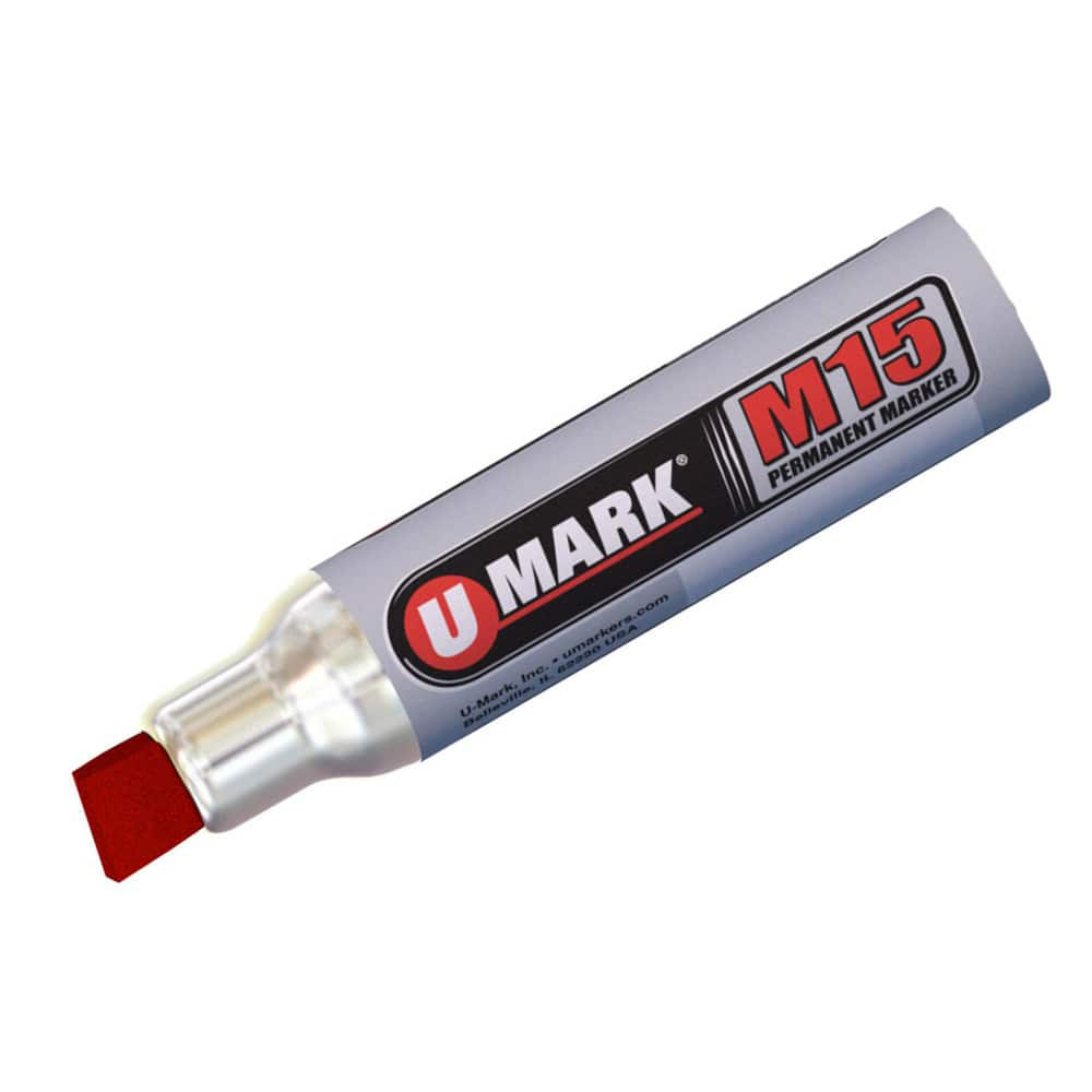 Markers & Paintsticks, Marker Type: Ink Marker, Tip Shape: Chisel, Color: Red, Ink Type: Alcohol Base, Tip Type: Broad, Chisel, For Use On: Wood, Glass MPN:11504