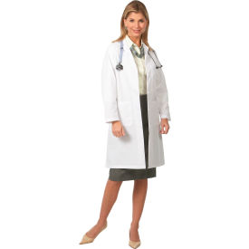 Ladies Traditional Length Lab Coat White Size 12 47712