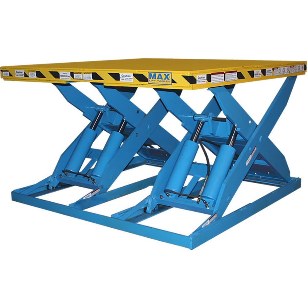 Stationary Lift Tables, Overall Length: 66.00in , Lift Mechanism: Hydraulic , Overall Height: 55in , Body Material: Steel , Load Capacity: 10000lb  MPN:BM-MXW-10K-55R-