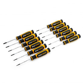 Gearwrench® 12 Piece Phillips®/Slotted/Torx® Mini Dual Material Screwdriver Set 80057H