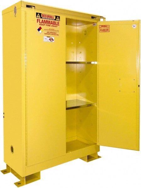 Standard Cabinet: Self-Closing, 2 Shelves, Yellow MPN:A360WP1