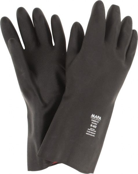 Chemical Resistant Gloves: X-Large, 30 mil Thick, Neoprene, Unsupported, Type A Chemical-Resistant MPN:407950