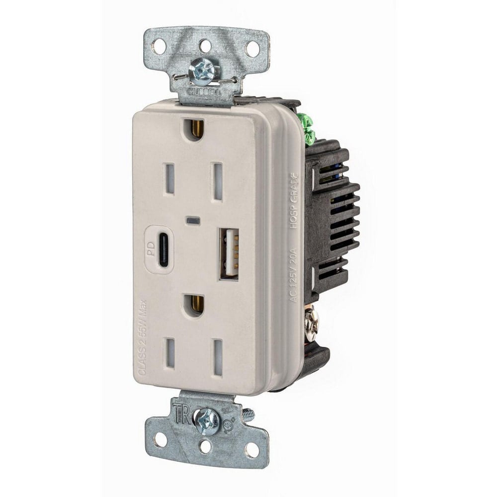 USB Receptacles, Number of USB Ports: 2 , Usb Connection Style: Standard , Number Of Usb Ports: 2 , Number Of Receptacles: 2 , Charging Power: 1.5A  MPN:USB15ACPDLA