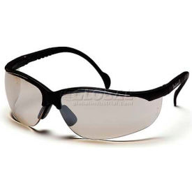 Venture Ii® Safety Glasses Io Mirror Lens  Black Frame - Pkg Qty 12 SB1880S