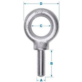 Ken Forging K2025-A-ZN - Carbon Eyebolt - 1/2-13 - 1