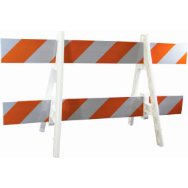 Plasticade Traffic Barricade A-Frame 6 Ft. With 2 Rail 2002A6-EG