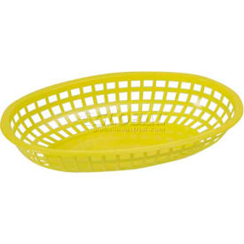 Winco POB-Y Oval Fast Food Baskets 12/Pack POB-Y