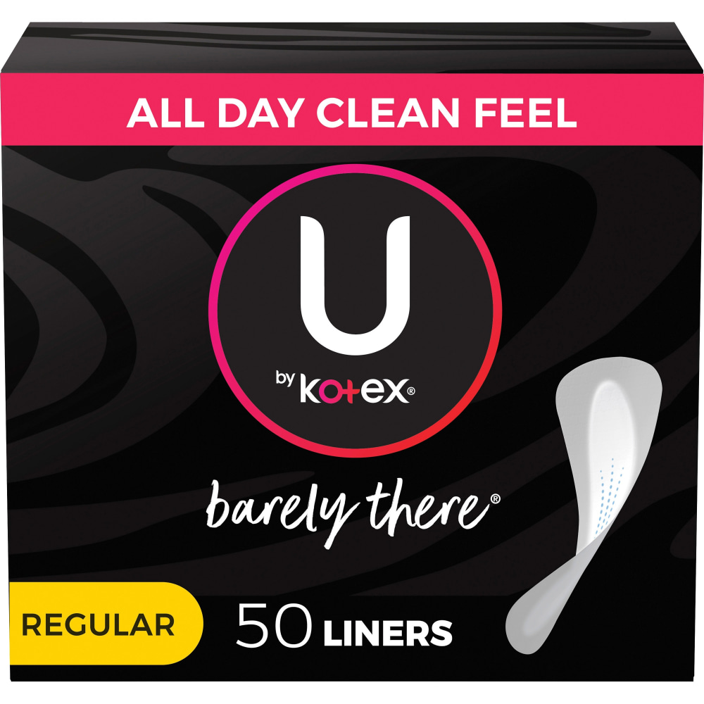 U by Kotex Barely There Panty Liners, Box Of 50 Liners (Min Order Qty 9) MPN:KCC42489